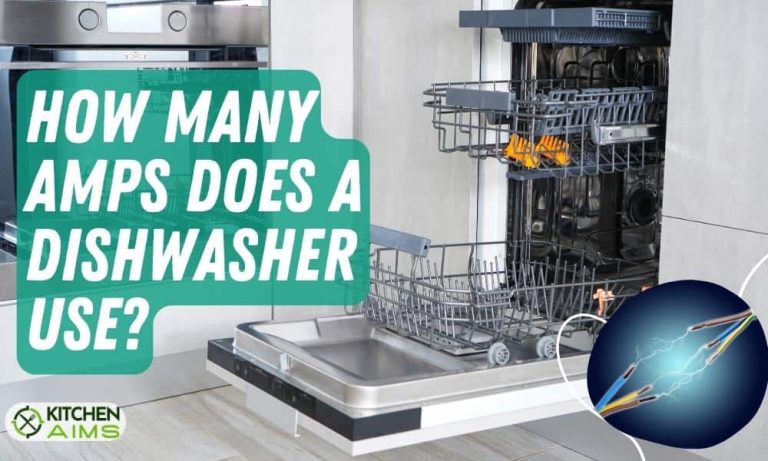 how many amps does a dishwasher use