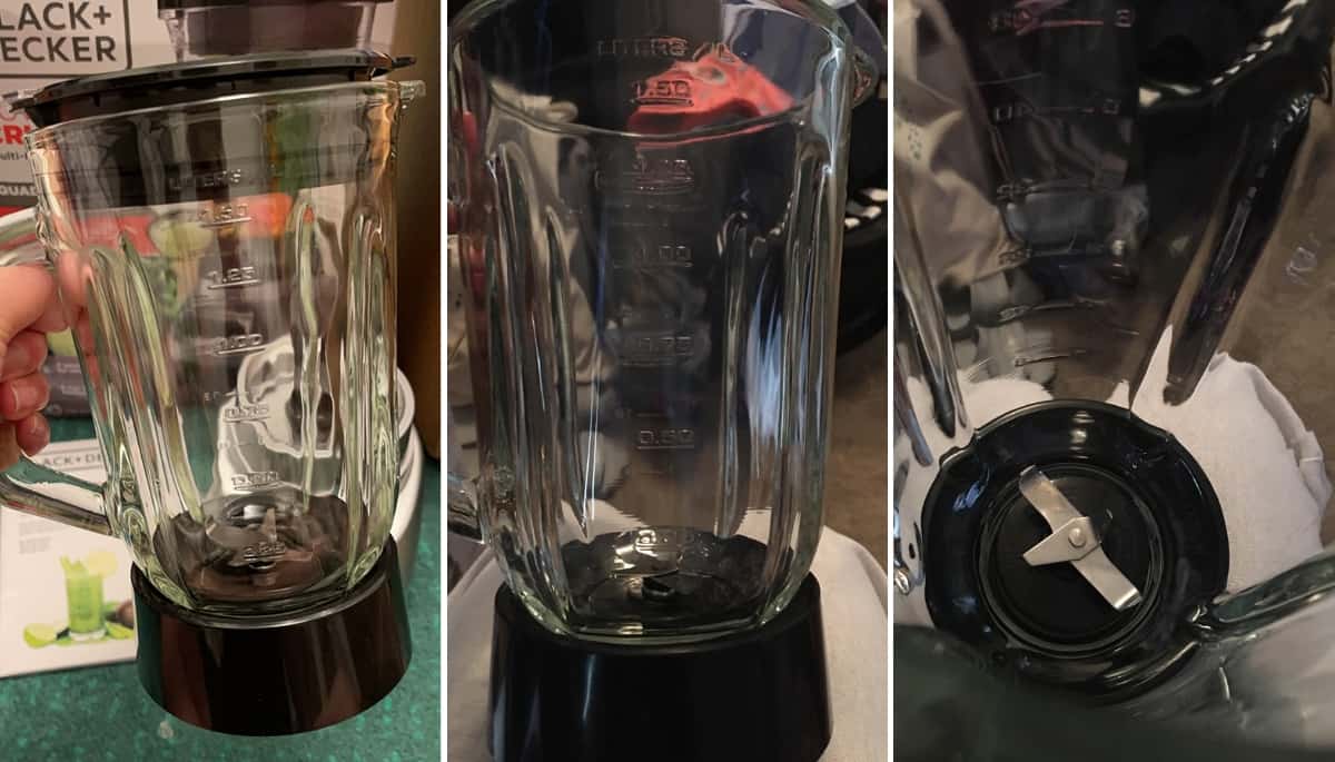 BLACK+DECKER PowerCrush glass pitcher