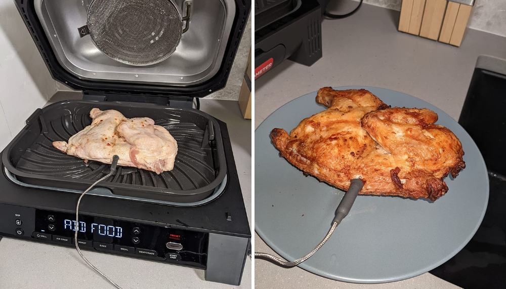 Making Grilled chicken in Ninja FG551 Foodi