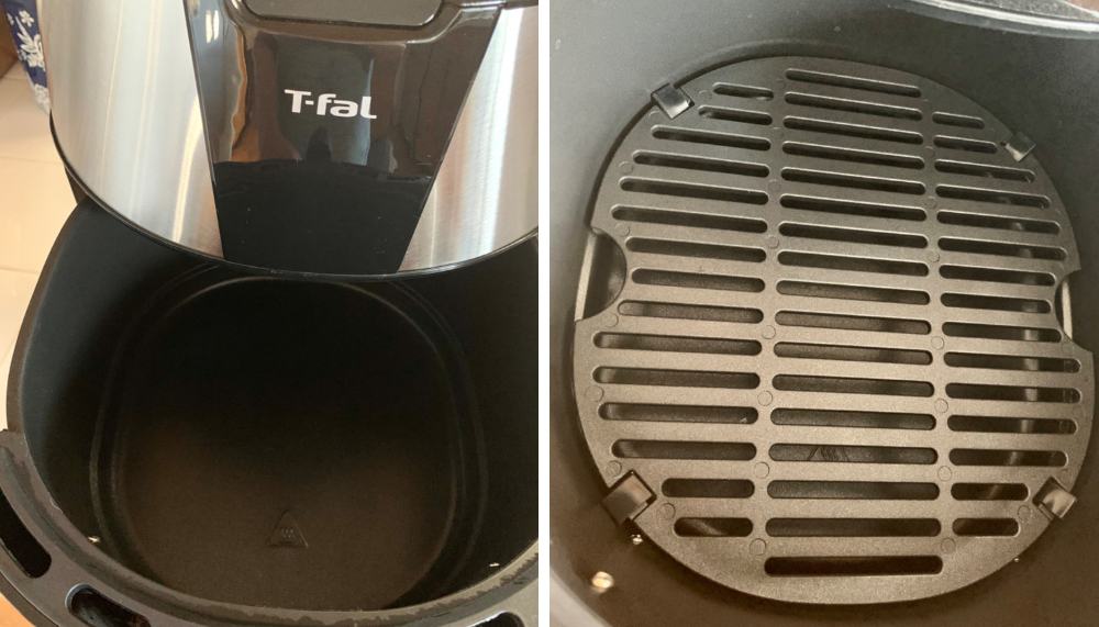 T-fal Easy Fry with and without grill tray